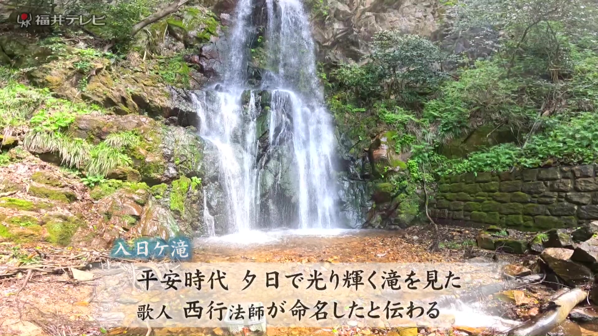 越前町の「入日ヶ滝」